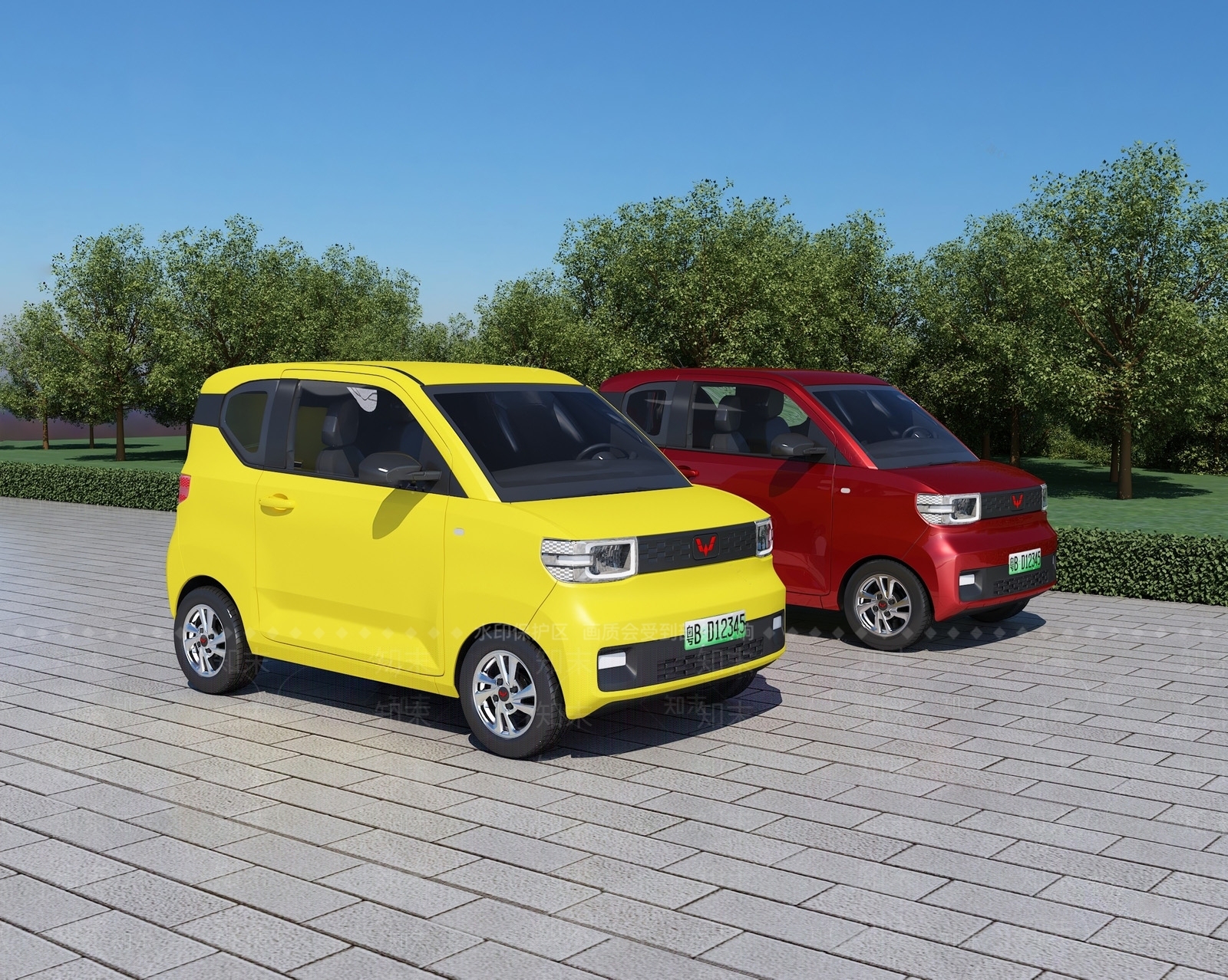 五菱宏光mini新能源汽车SU模型下载【ID:1130280492】