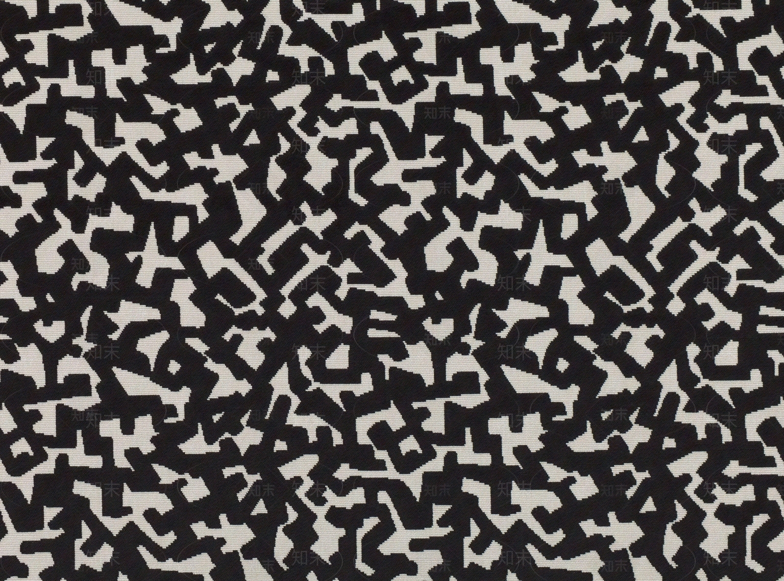 黑色几何印花布料布纹贴图下载【ID:1130297741】