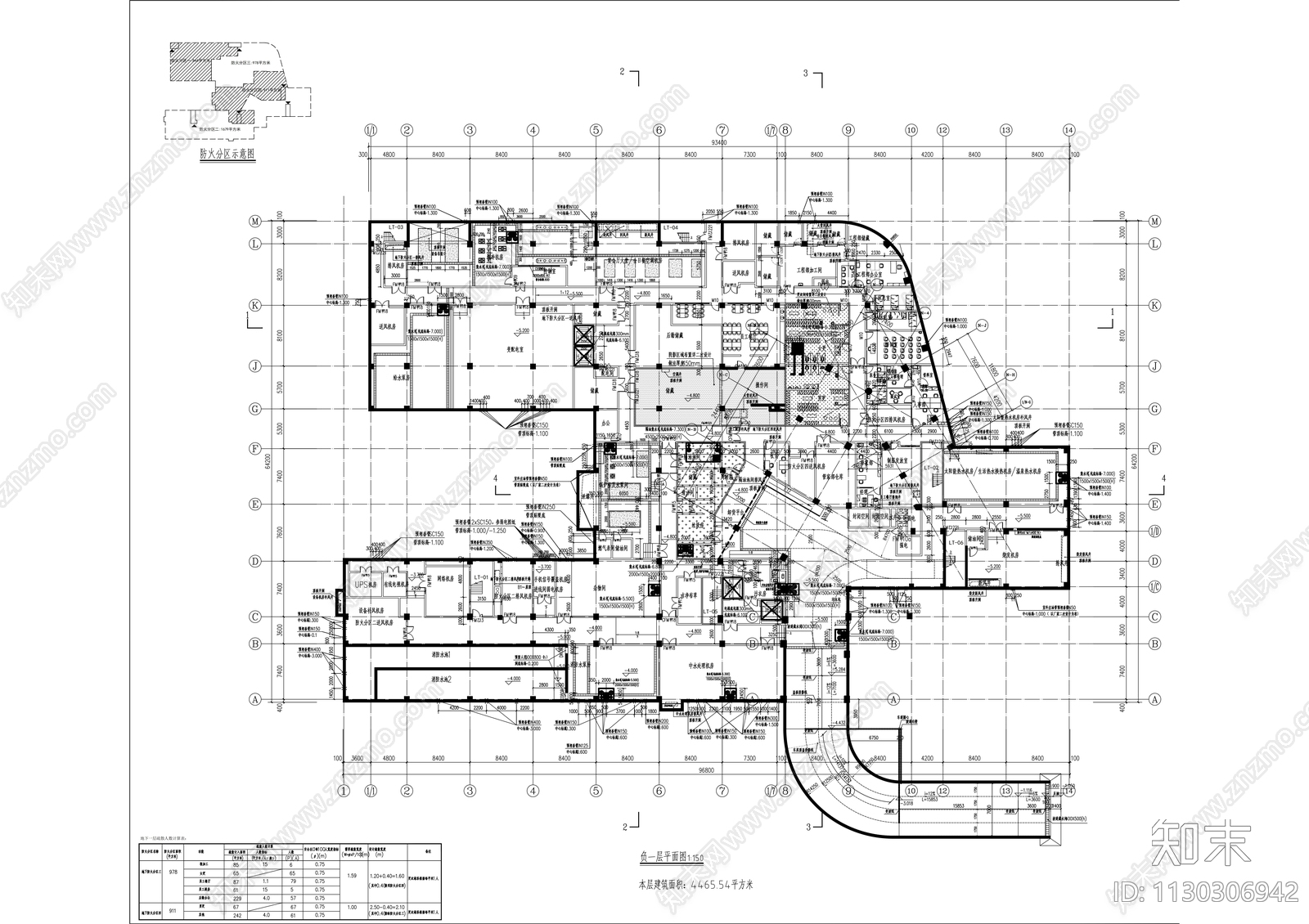 医养健康产业园星级酒店建筑施工图下载【ID:1130306942】