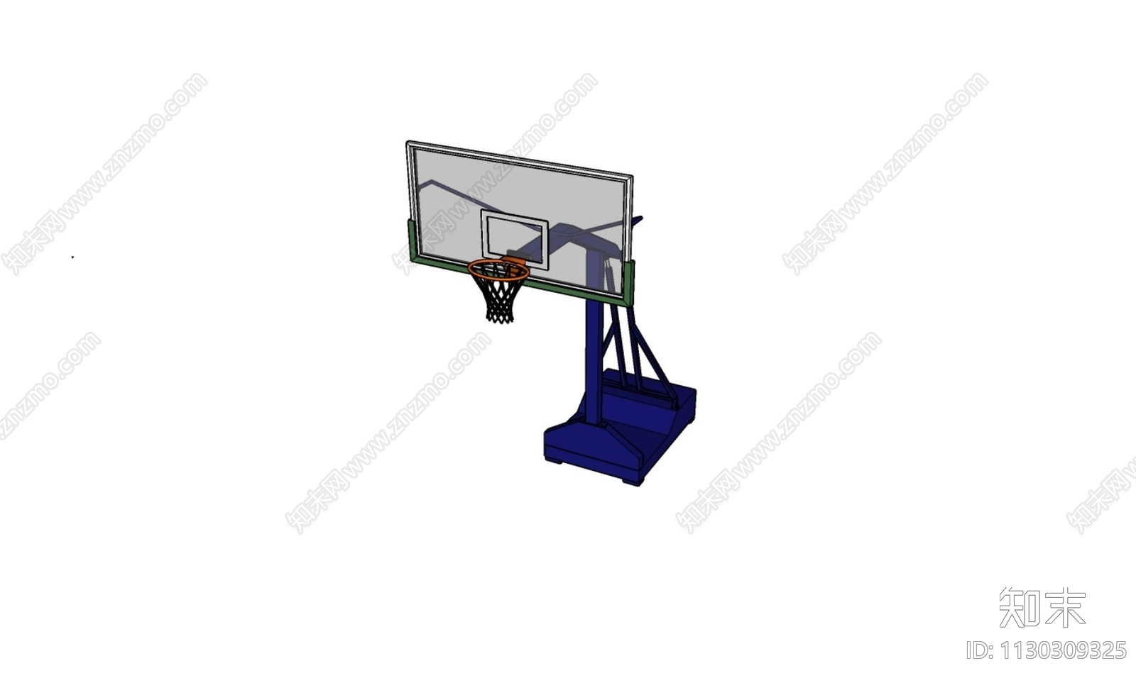 篮球架SU模型下载【ID:1130309325】