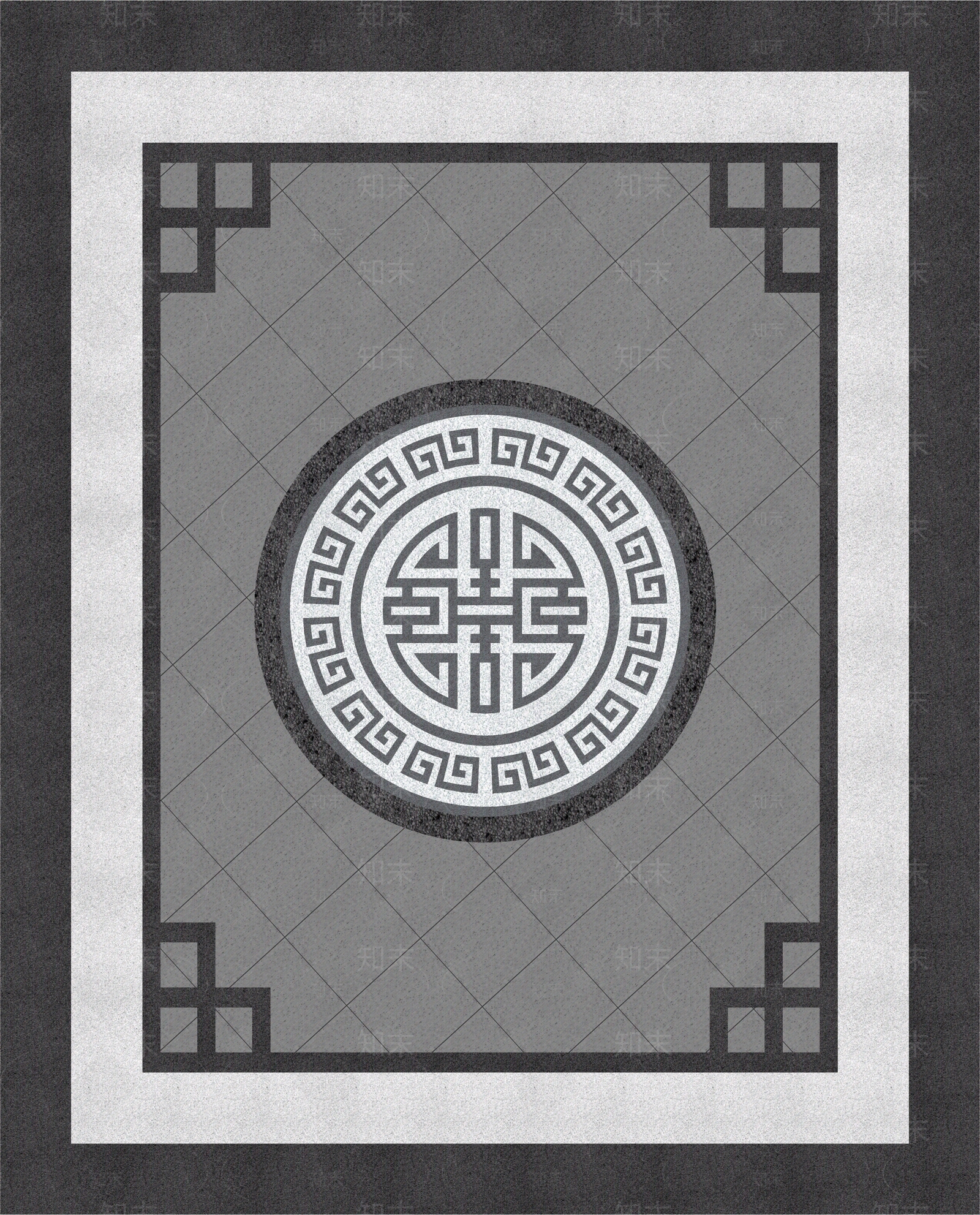 中式石材拼花贴图下载【ID:1130315408】