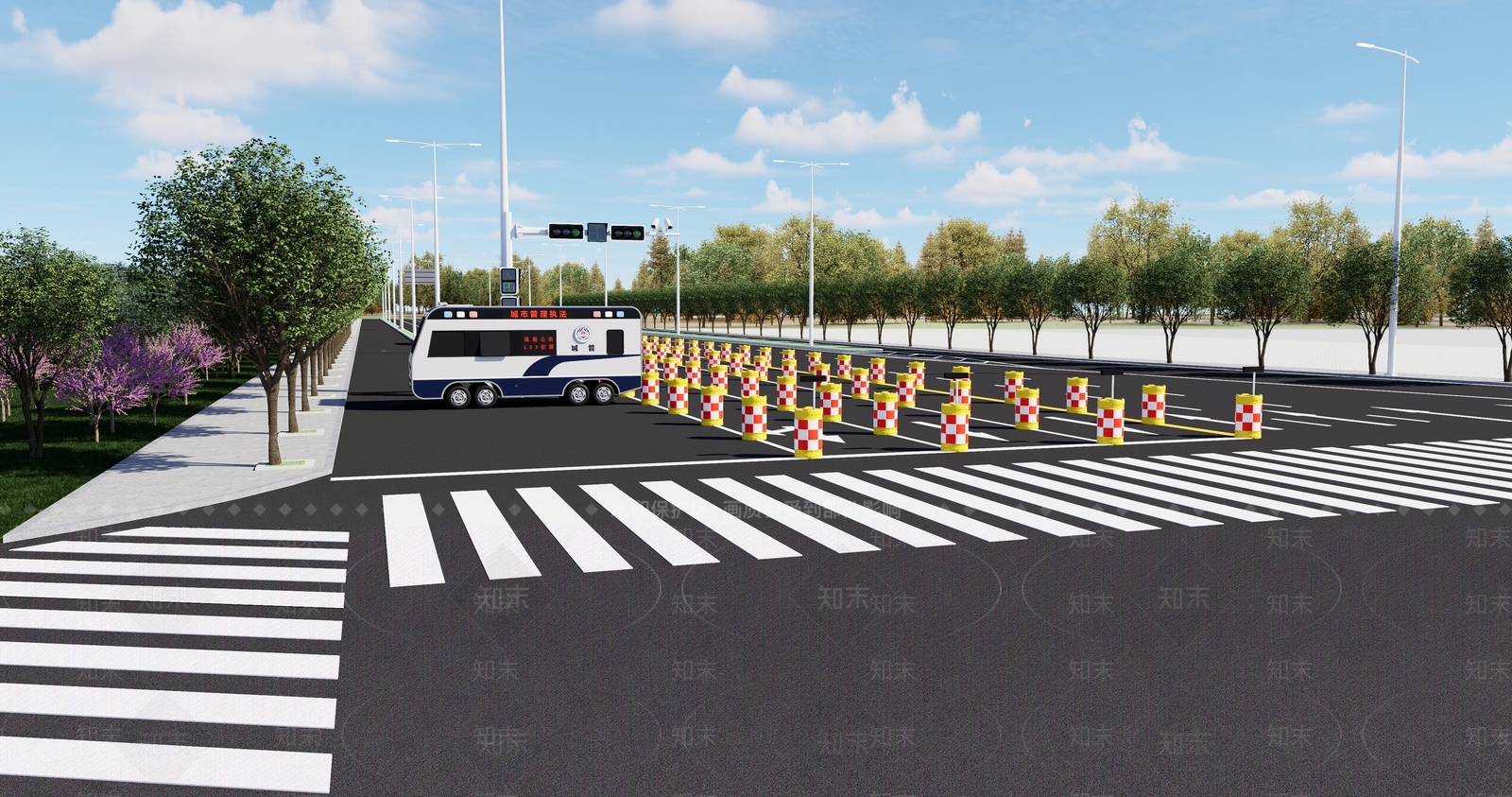路障SU模型下载【ID:1130320134】