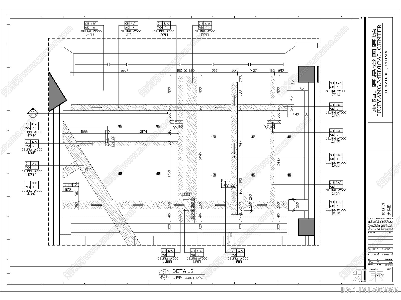 医院室内cad施工图下载【ID:1131700386】