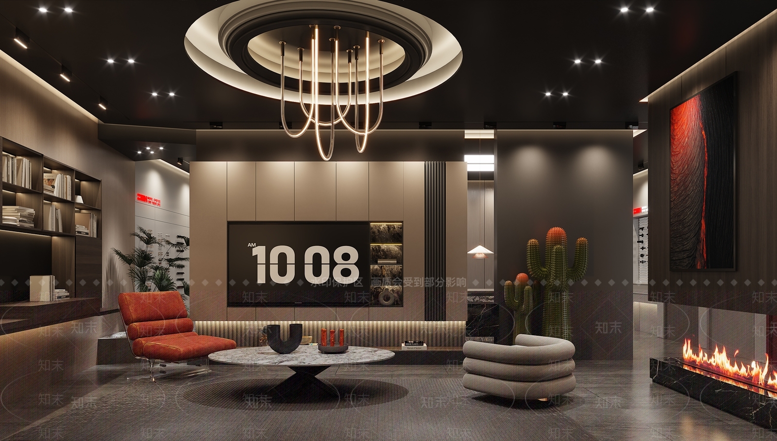 现代酒店餐厅3D模型下载【ID:1221782842】