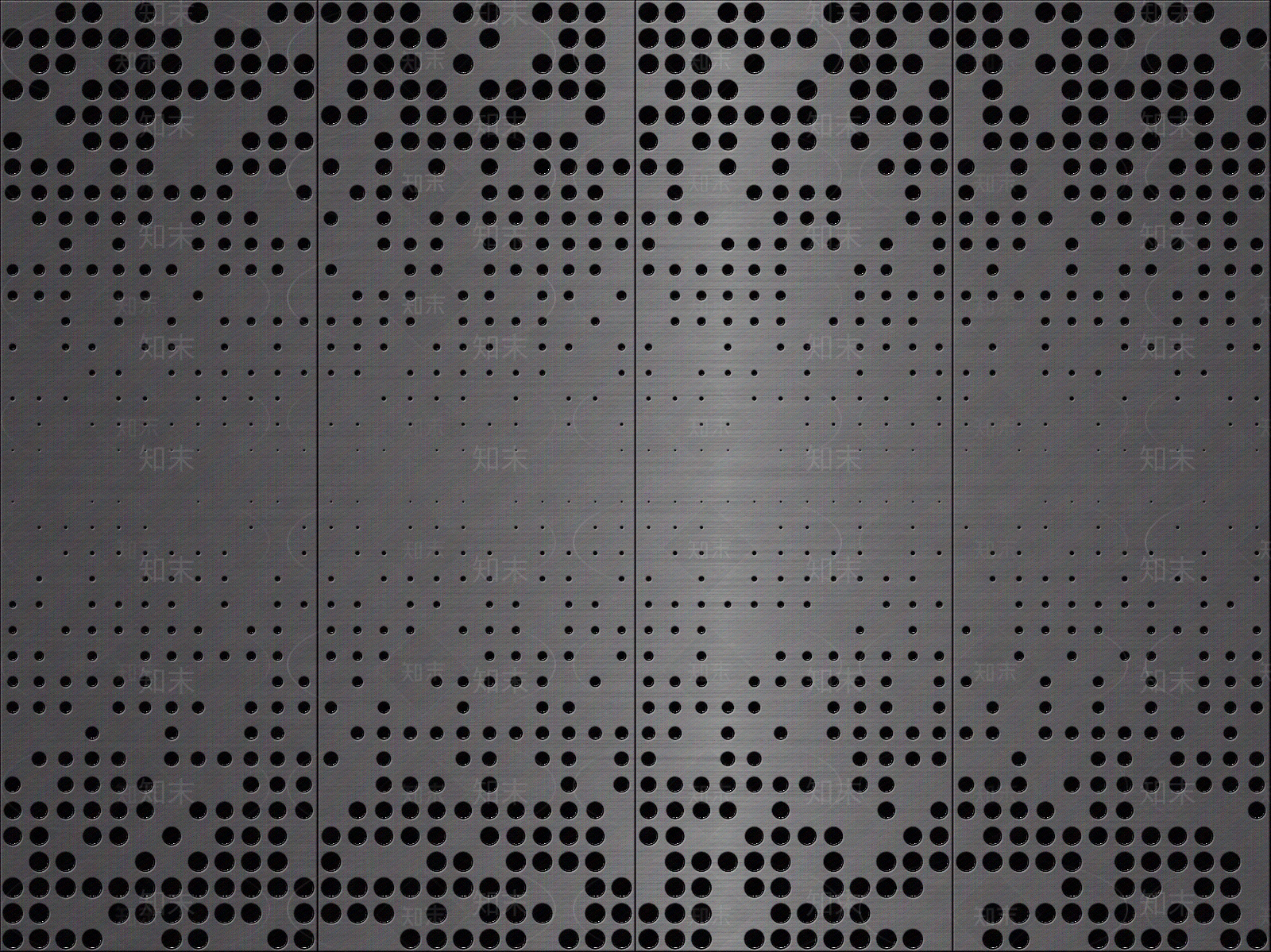 黑钛色圆孔渐变穿孔铝板金属板贴图贴图下载【ID:1130347306】