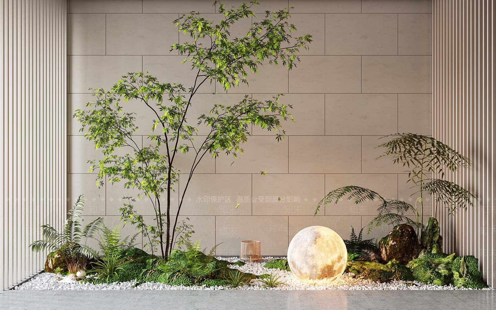 现代景观造景3D模型下载【ID:1130348930】