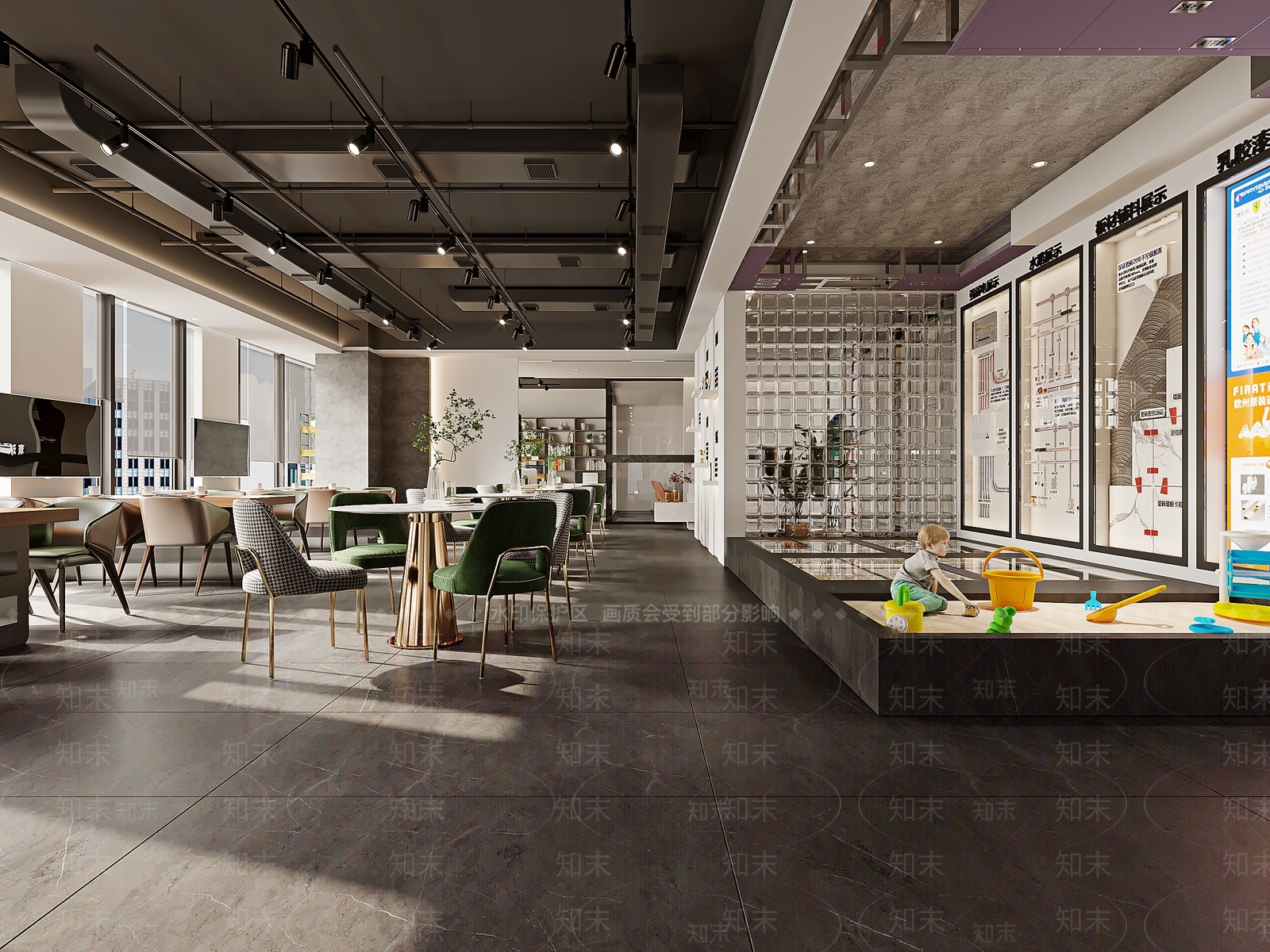 现代装饰公司3D模型下载【ID:1130351871】