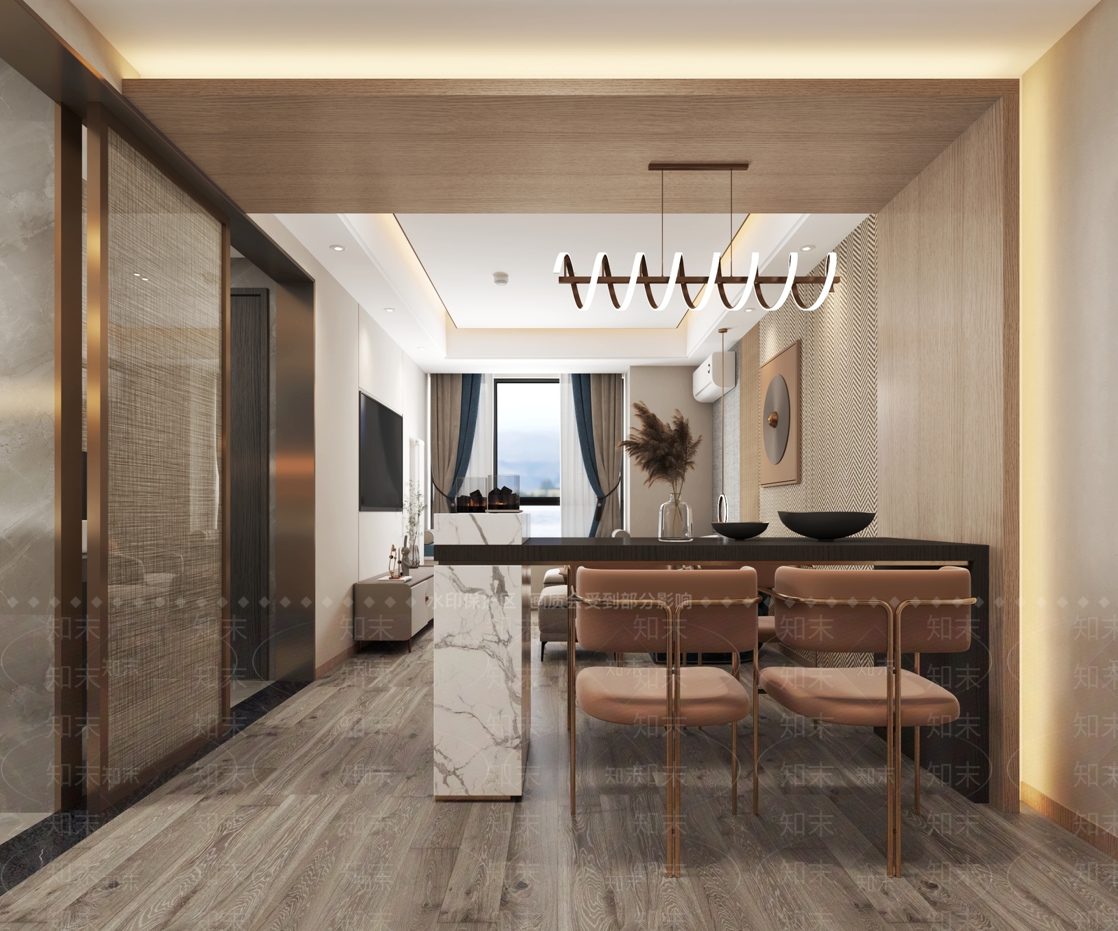 现代酒店单身公寓3D模型下载【ID:1130354478】