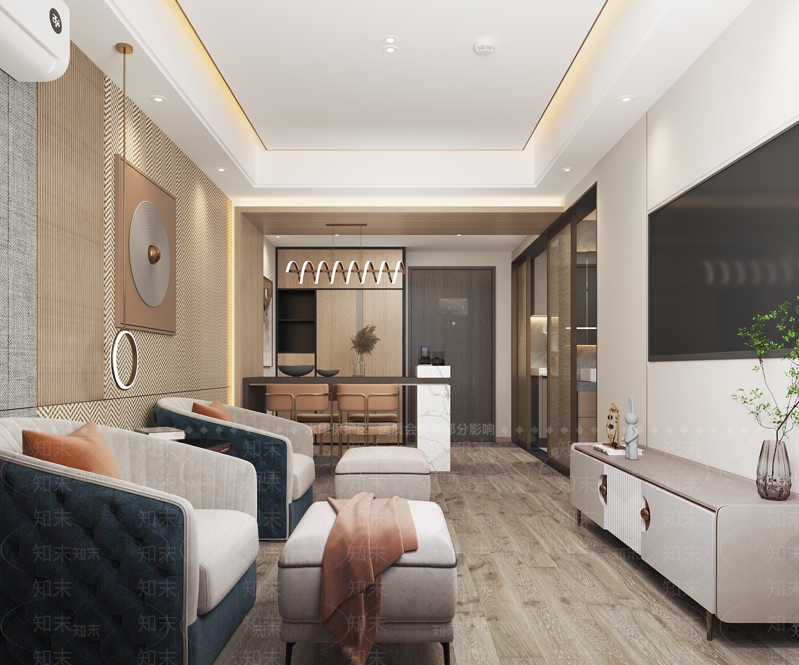 现代酒店单身公寓3D模型下载【ID:1130354478】