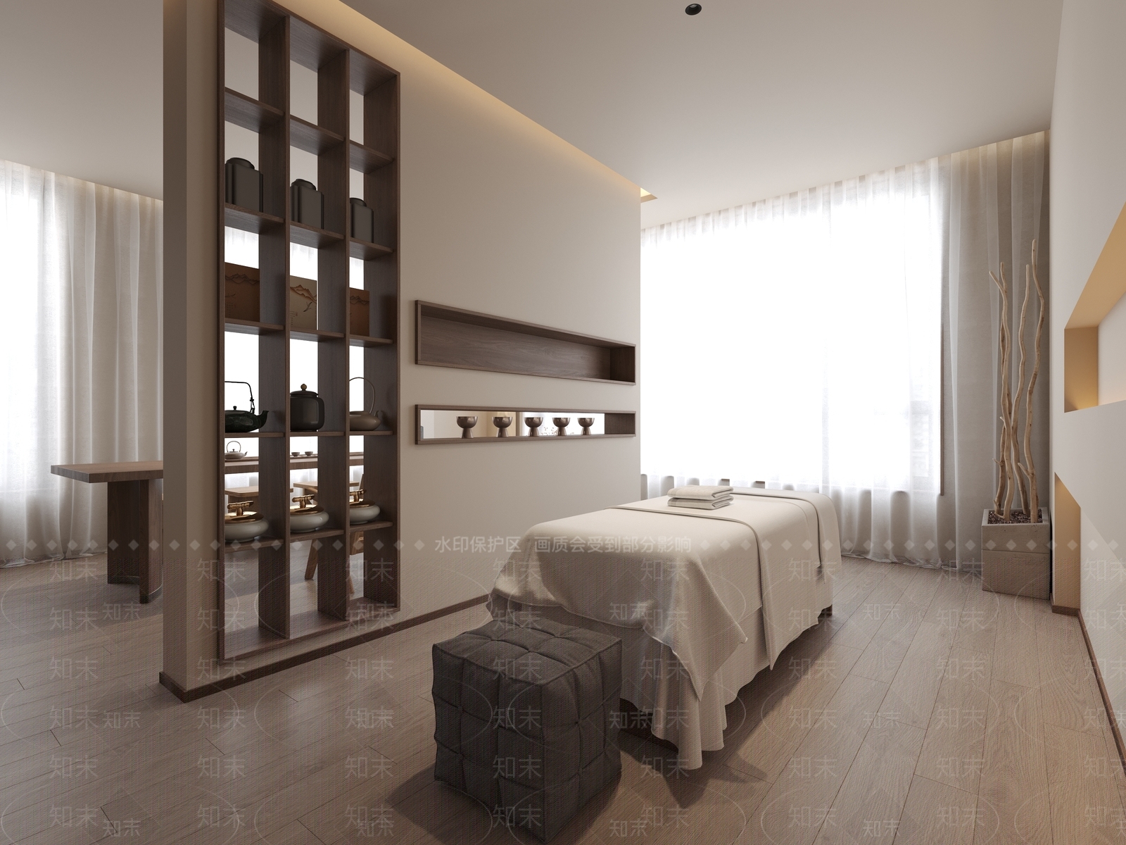 现代美容SPA店3D模型下载【ID:1130368963】