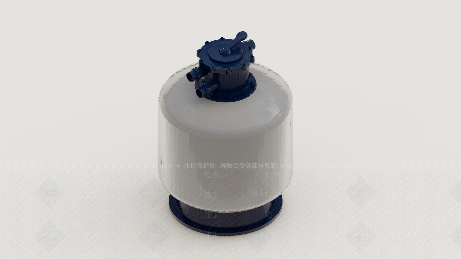 工业级砂滤罐SU模型下载【ID:1130377317】