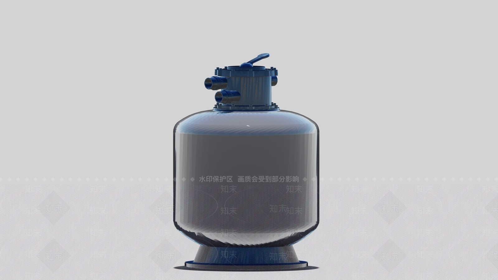工业级砂滤罐SU模型下载【ID:1130377317】