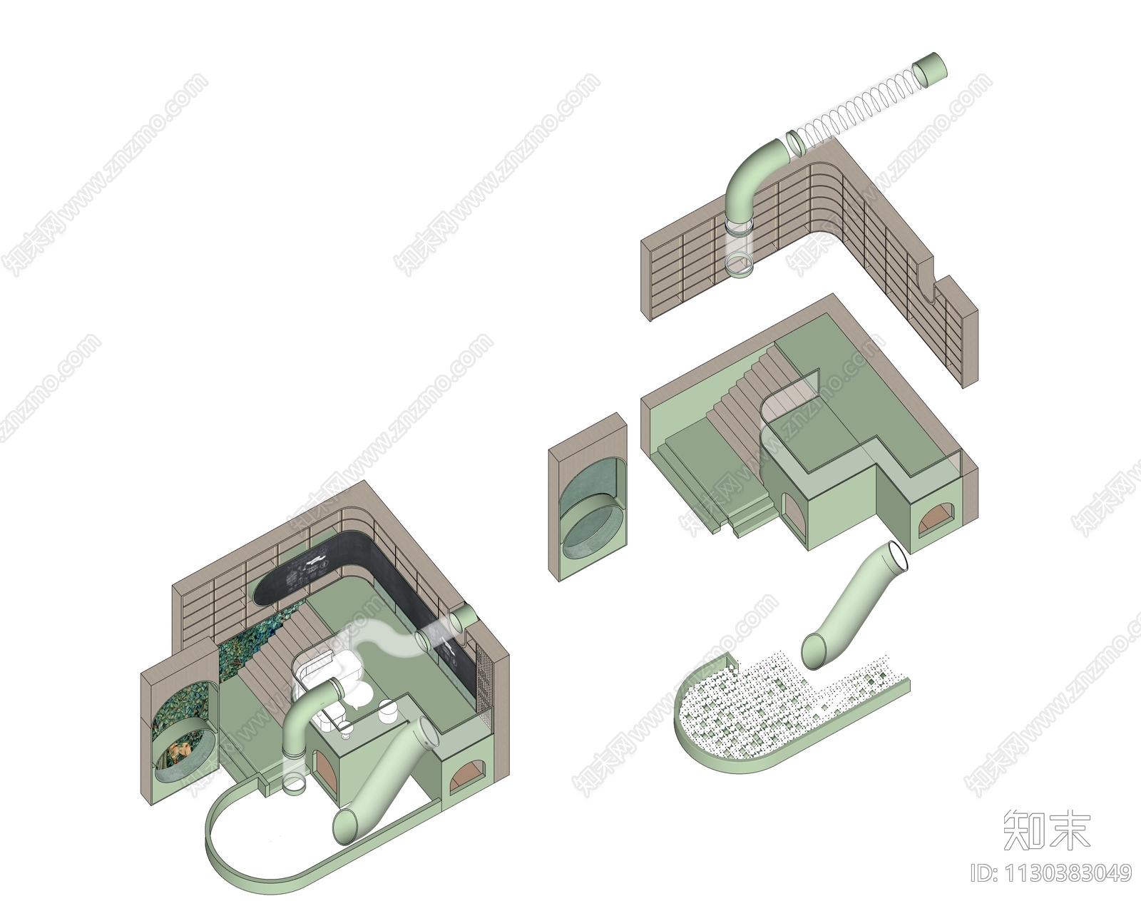 现代儿童区SU模型下载【ID:1130383049】