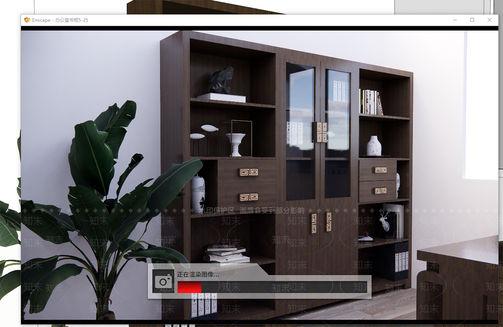 新中式文件柜SU模型下载【ID:1130384870】