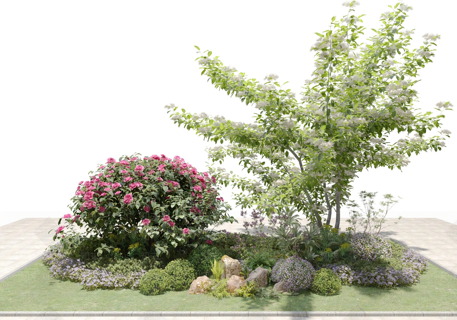 花坛3D模型下载【ID:1130391438】
