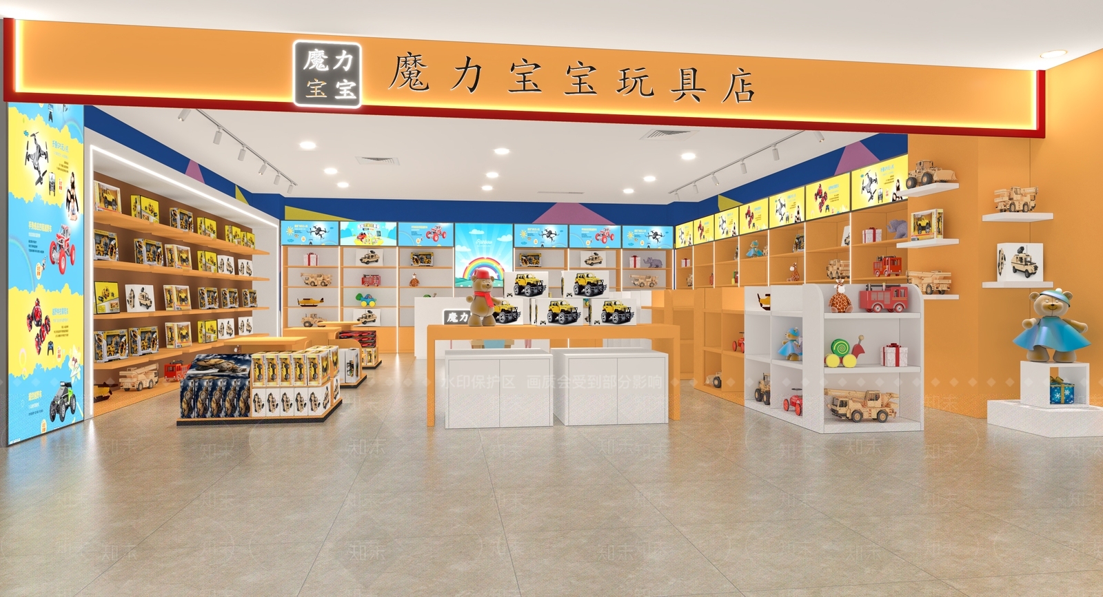 现代商场玩具店3D模型下载【ID:1130394361】