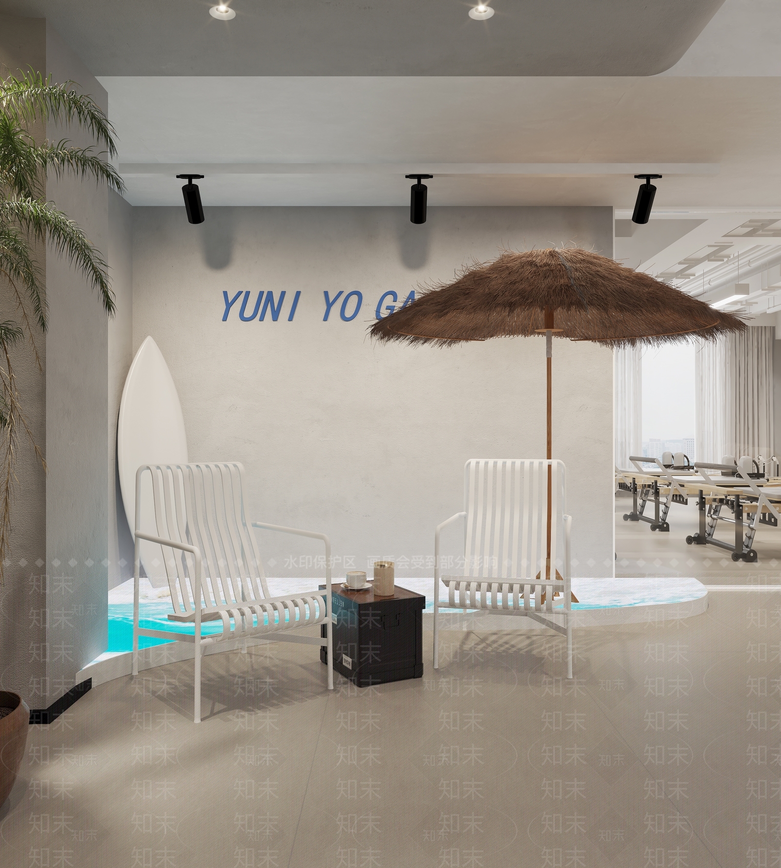 现代健身房3D模型下载【ID:1130397556】