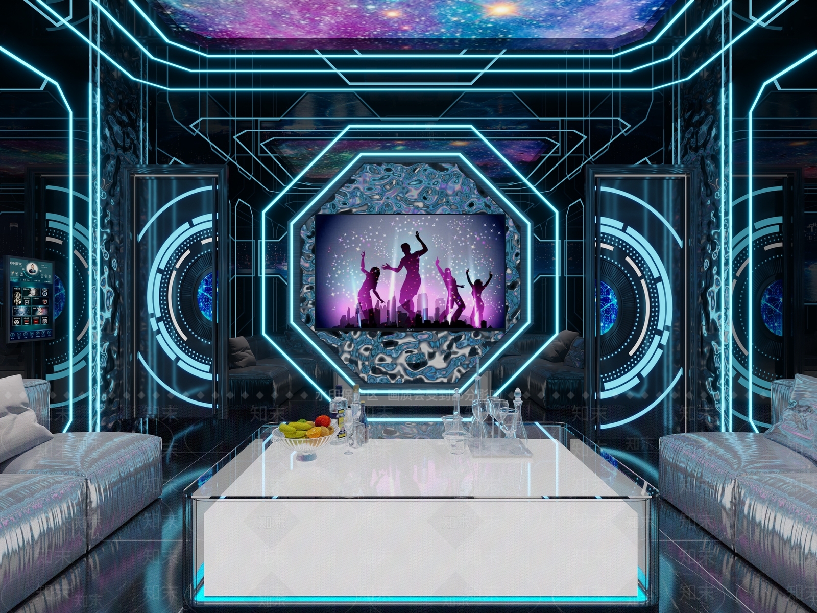 现代ktv包厢3D模型下载【ID:1130397845】