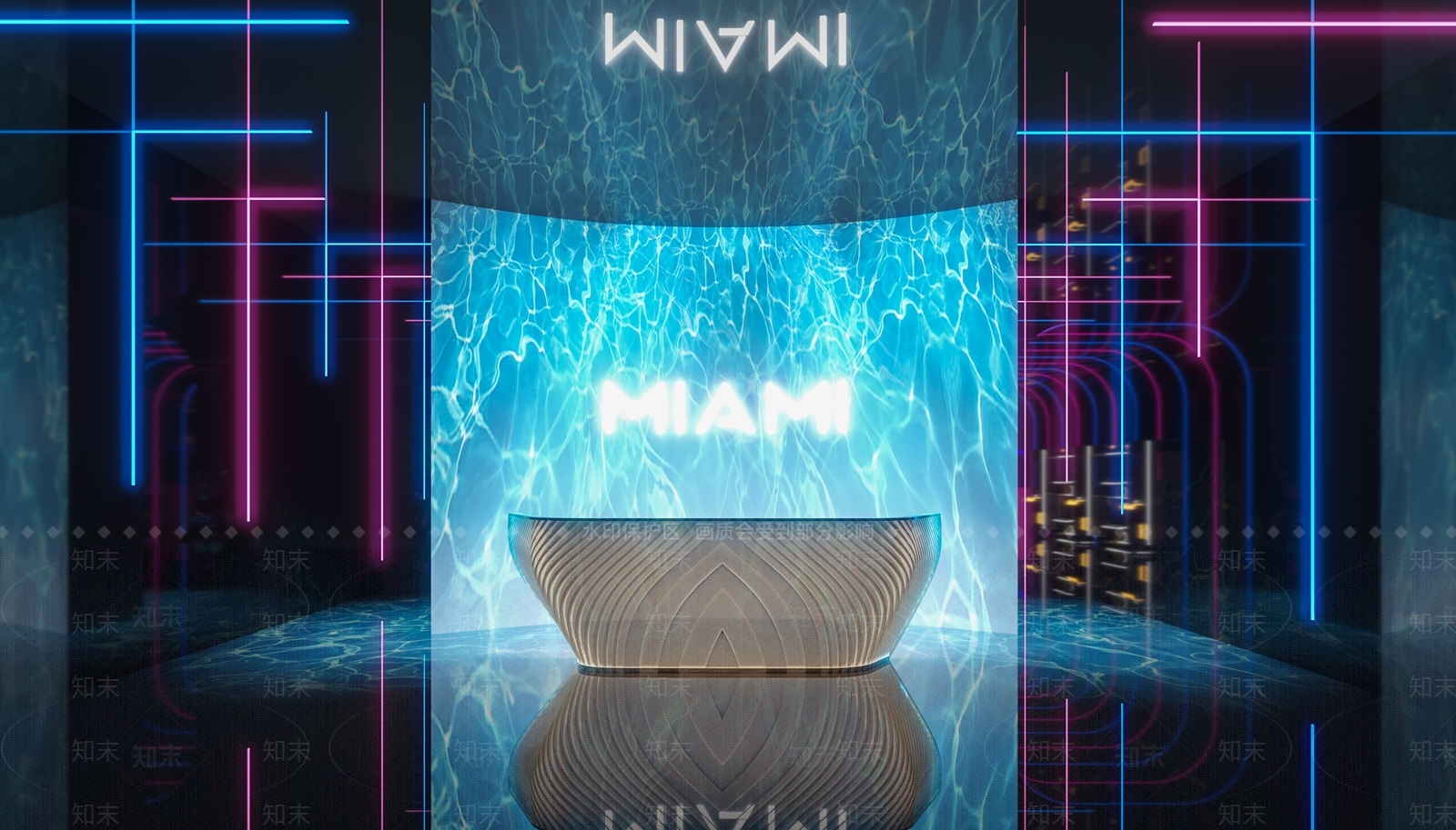 现代迈阿密潮流酒吧3D模型下载【ID:1130439934】