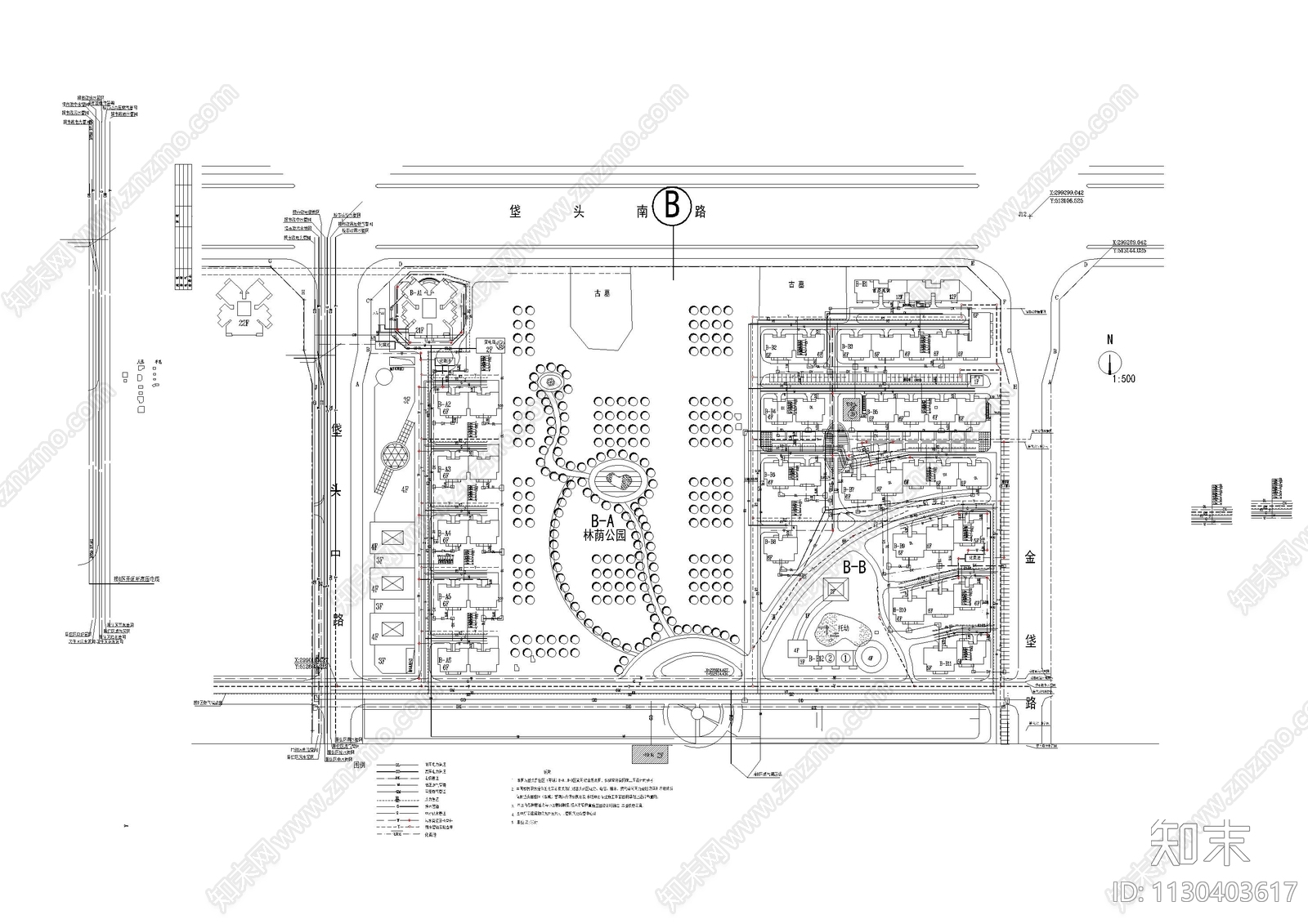 电力管道及燃气平面图施工图下载【ID:1130403617】