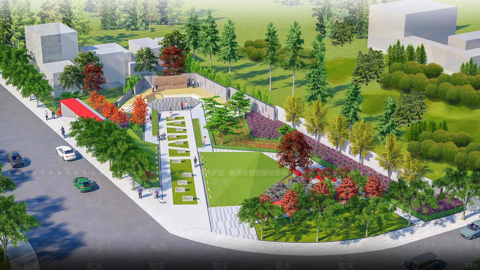 现代口袋公园SU模型下载【ID:1130414242】