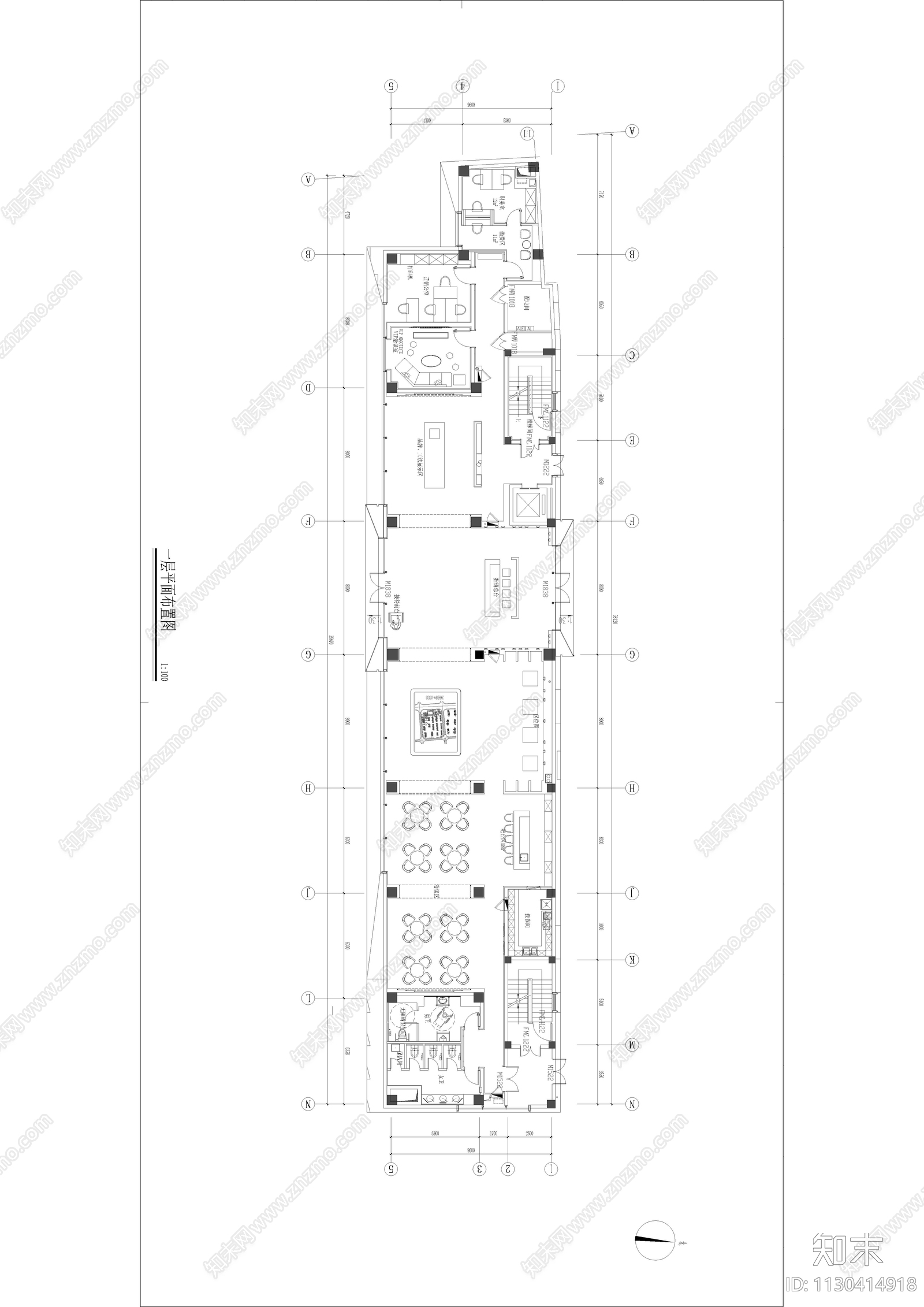 象屿上海奉贤区南桥新城售楼中心cad施工图下载【ID:1130414918】