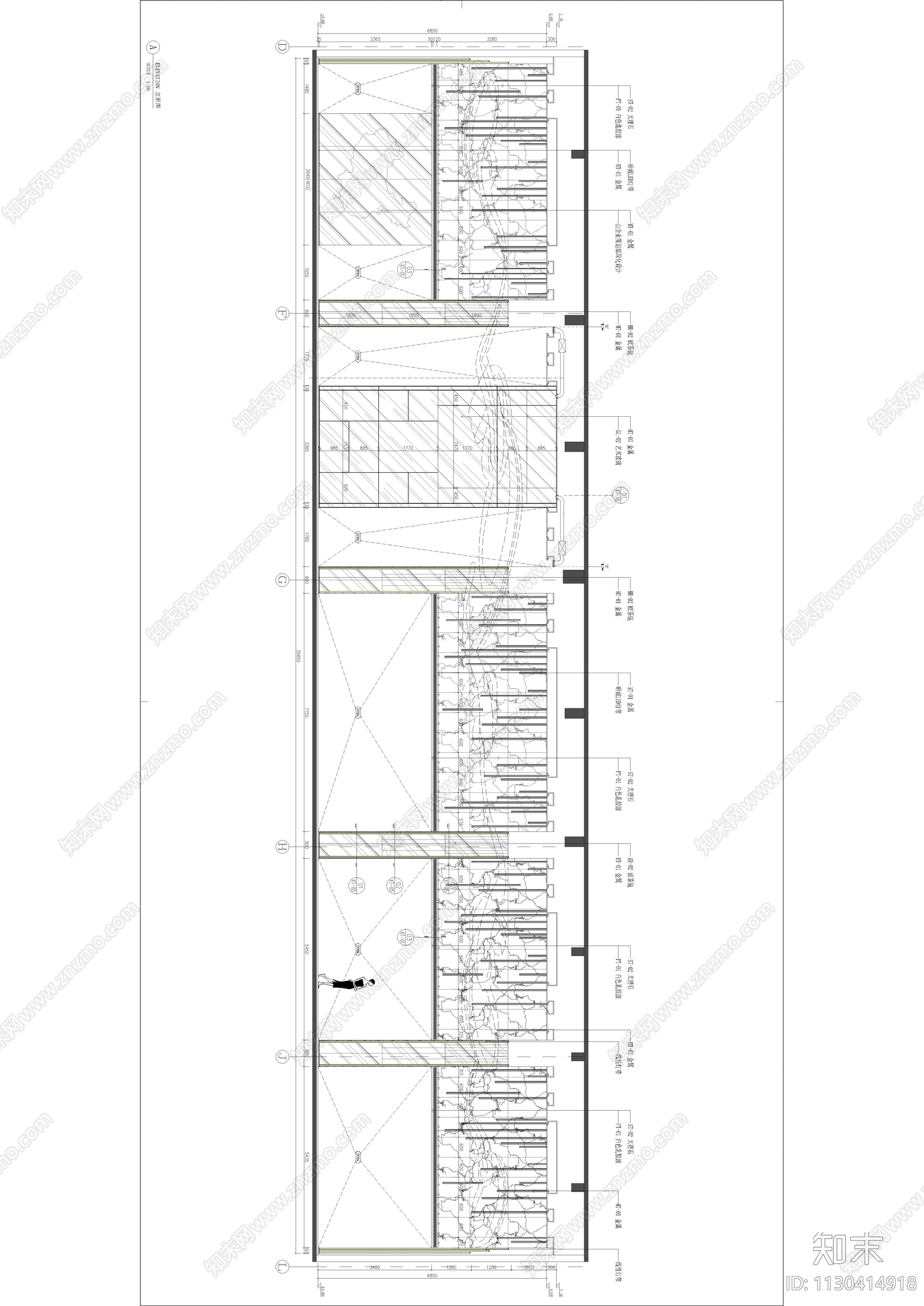 象屿上海奉贤区南桥新城售楼中心cad施工图下载【ID:1130414918】