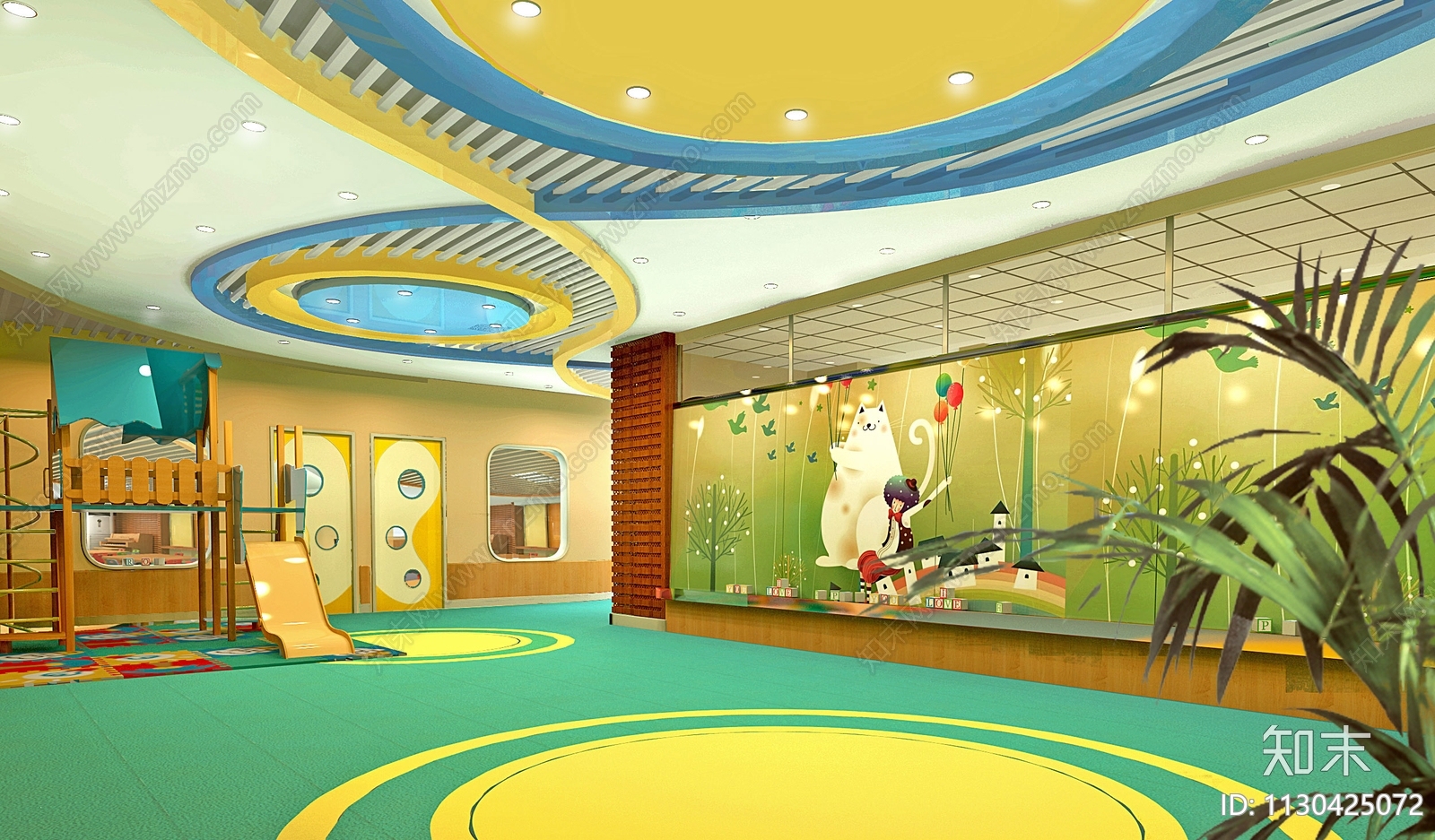 幼儿园装修全套cad施工图下载【ID:1130425072】