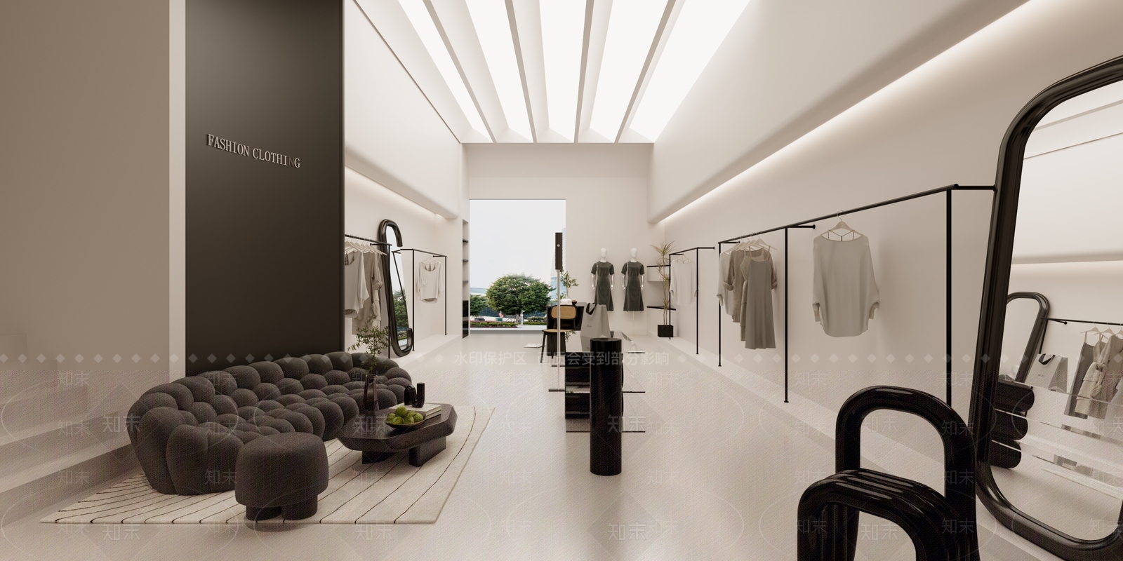 现代服装店3D模型下载【ID:1130449415】