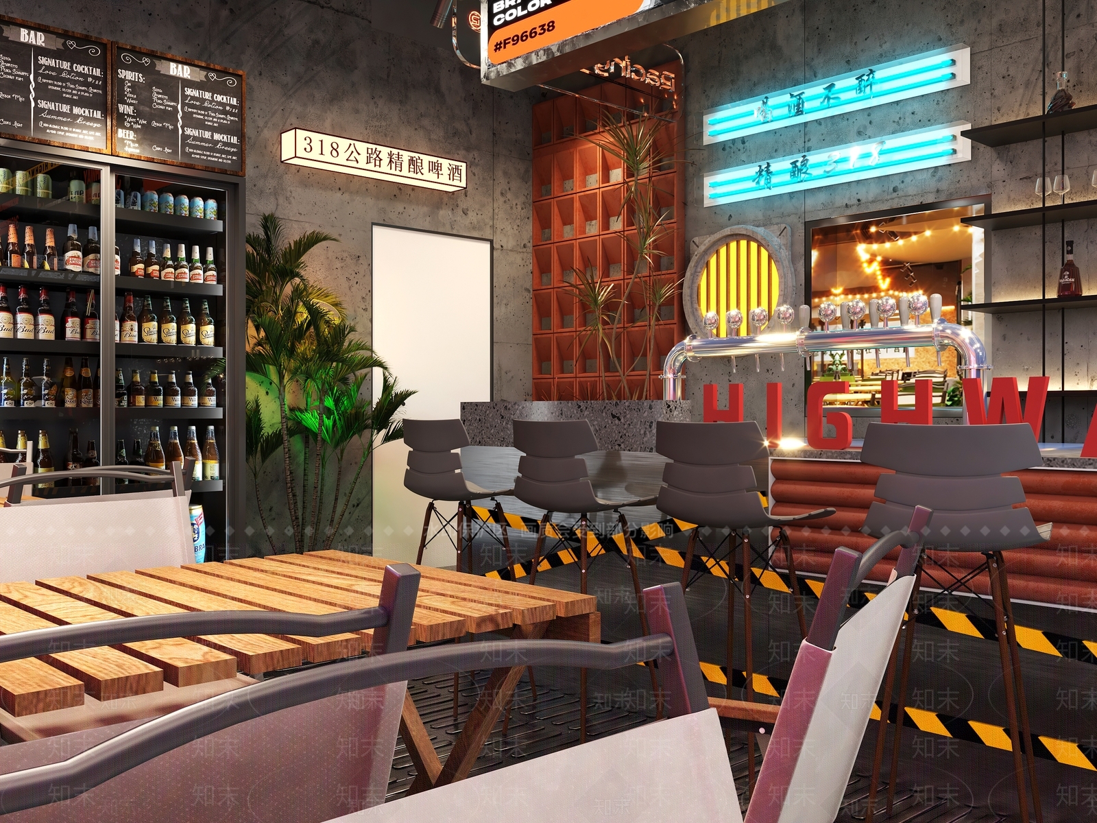 工业风露营酒吧3D模型下载【ID:1130456056】