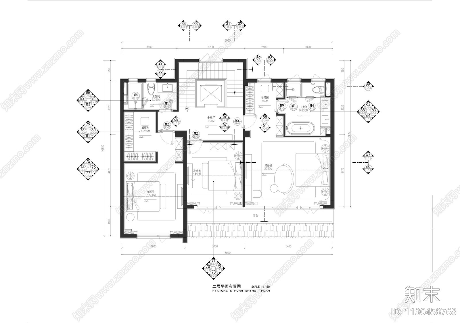 新中式别墅方案册物料清单施工图下载【ID:1130458768】