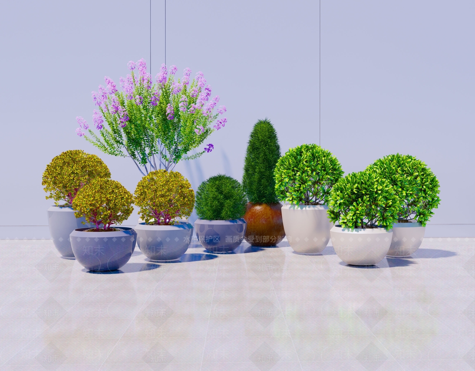 植物球盆栽SU模型下载【ID:1130462268】