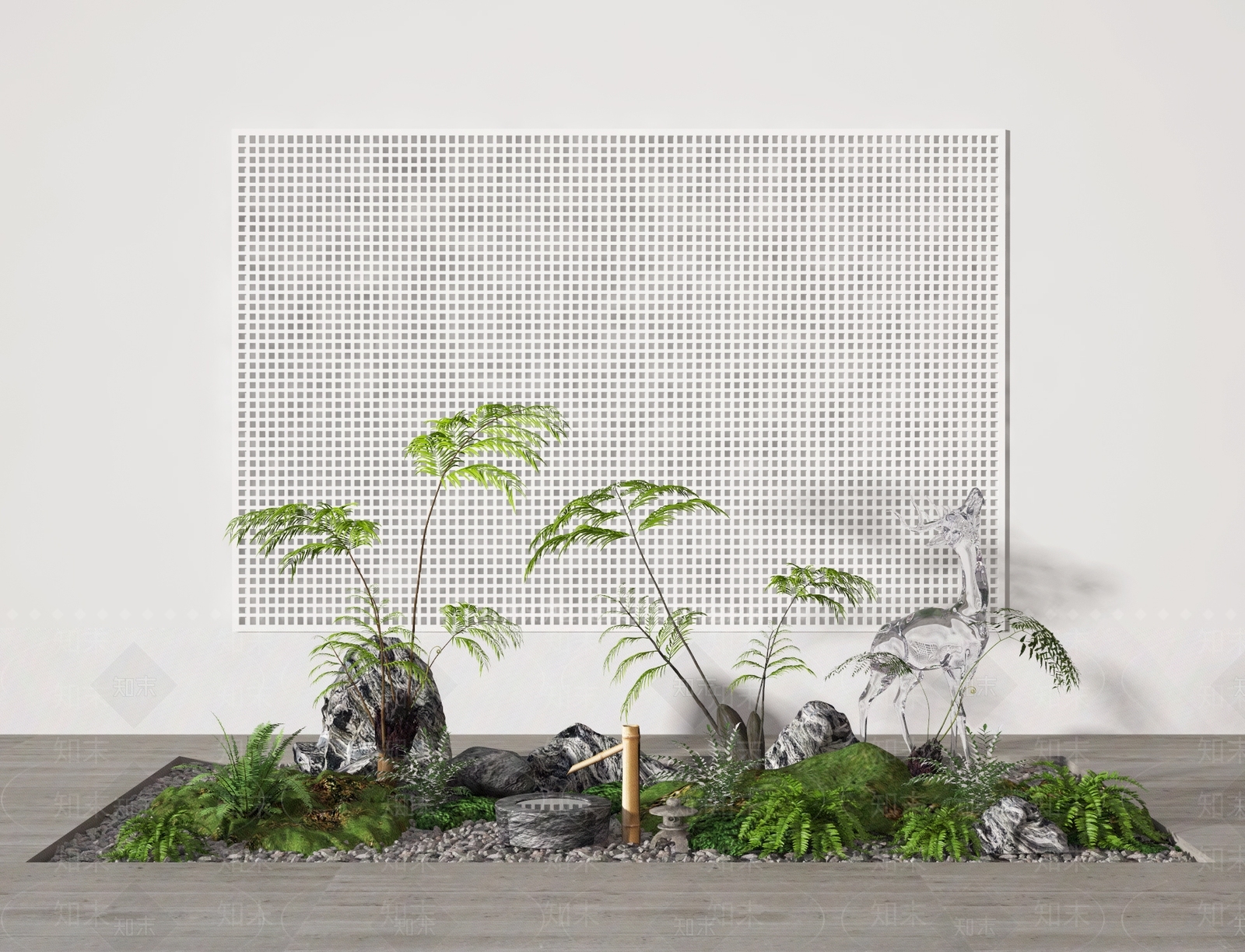 现代景观造景3D模型下载【ID:1130462533】_知末3d模型网