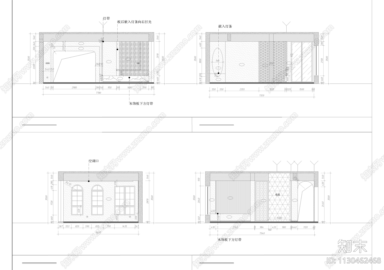 别墅室内效果图cad施工图下载【ID:1130462468】