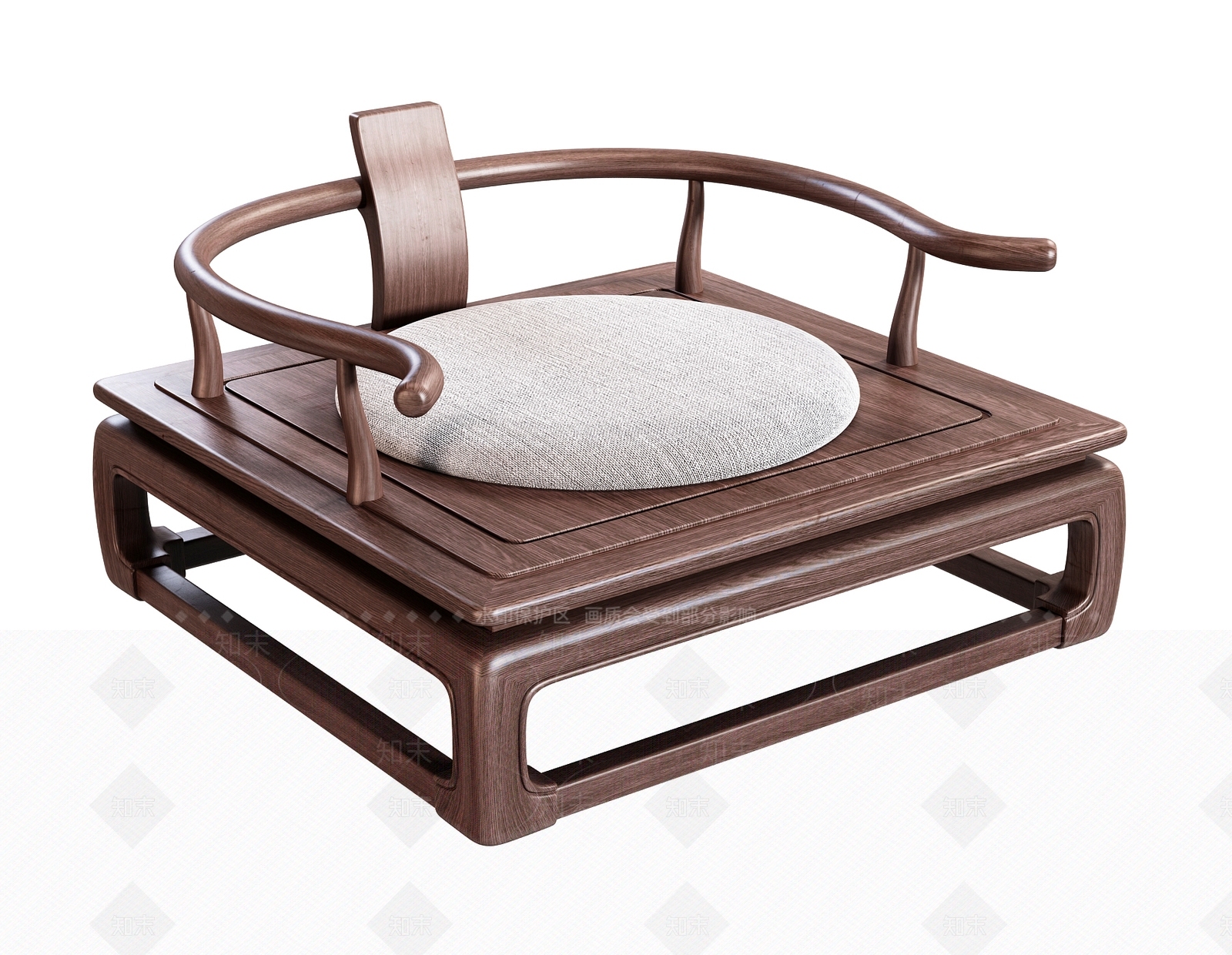 新中式圈椅SU模型下载【ID:1130475598】