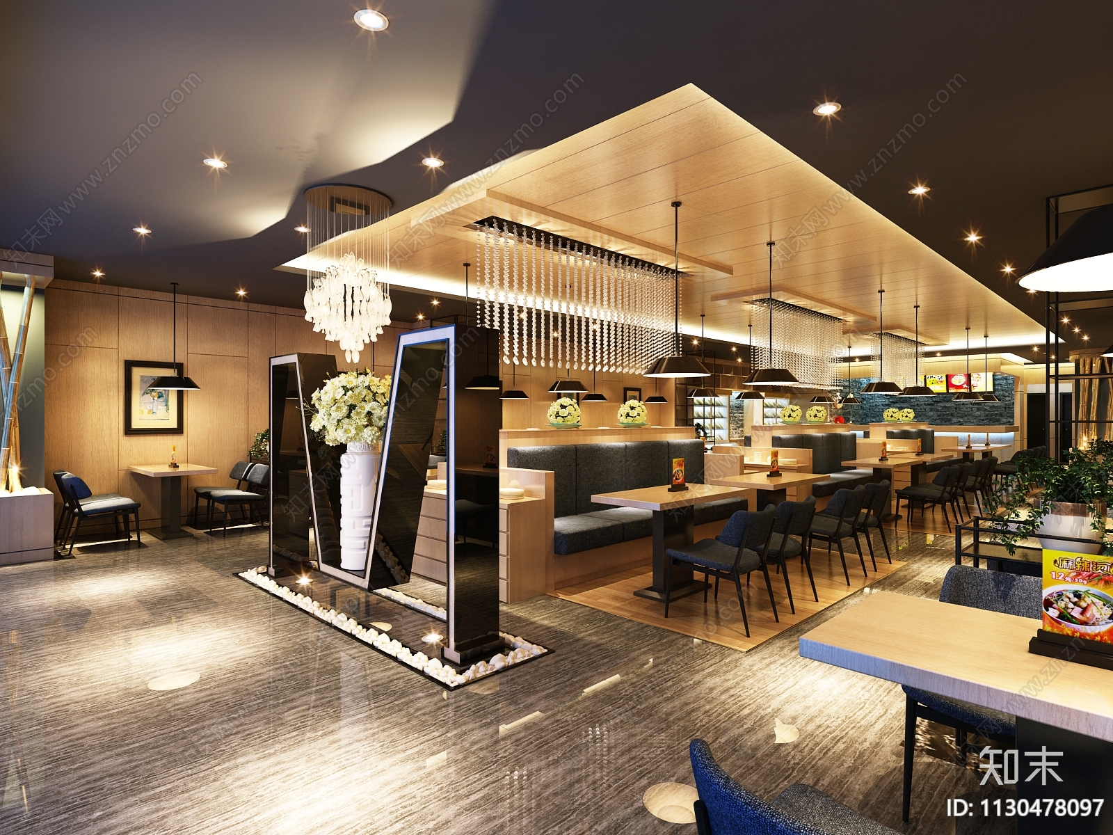 麻辣烫快餐店cad施工图下载【ID:1130478097】