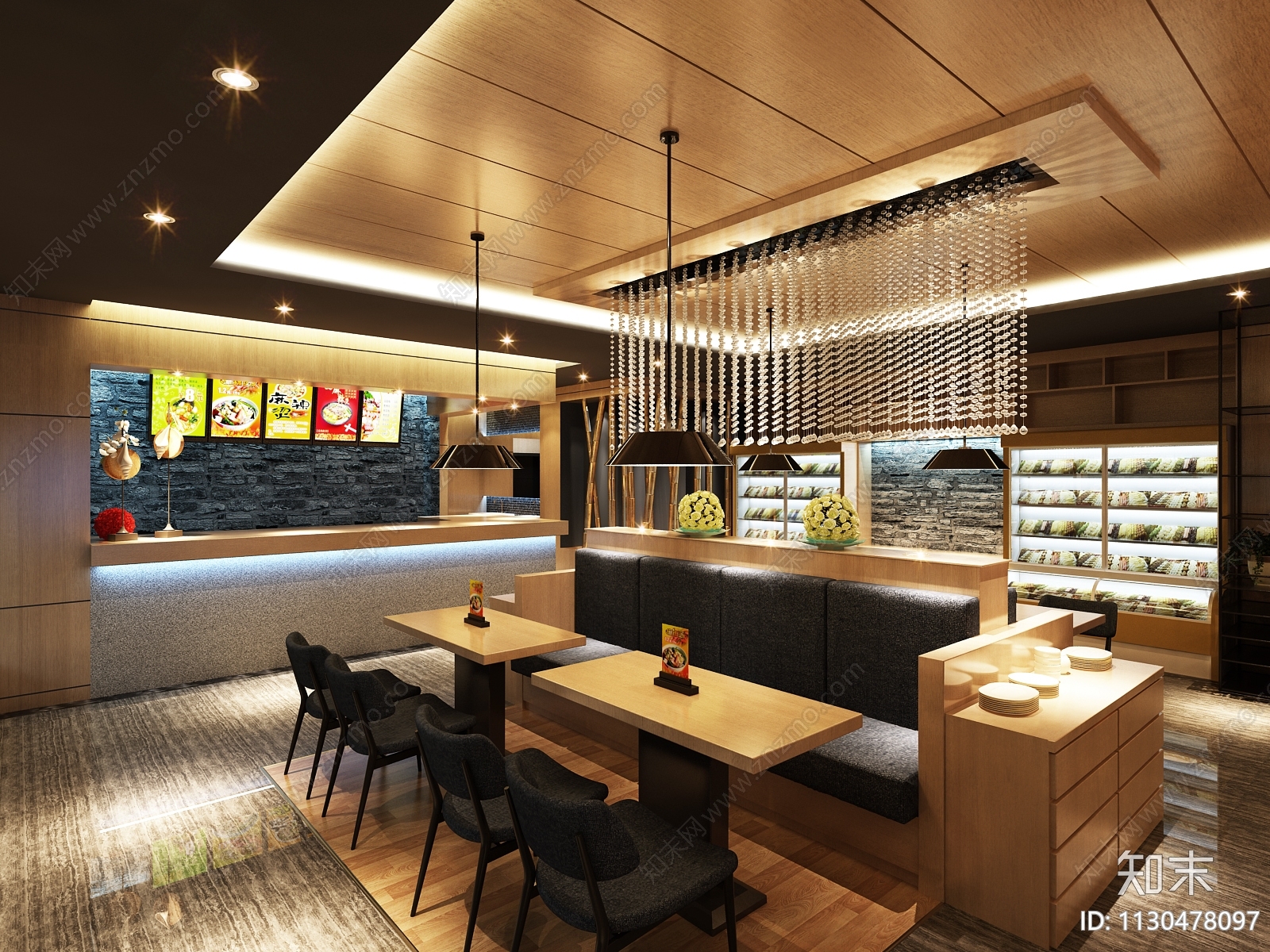 麻辣烫快餐店cad施工图下载【ID:1130478097】