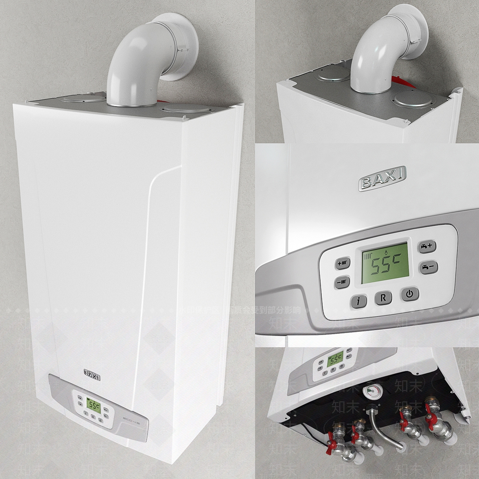 燃气热水器3D模型下载【ID:1130488321】