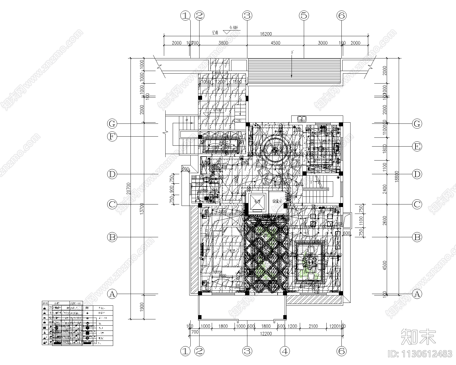 11套别墅室内效果图cad施工图下载【ID:1130612483】