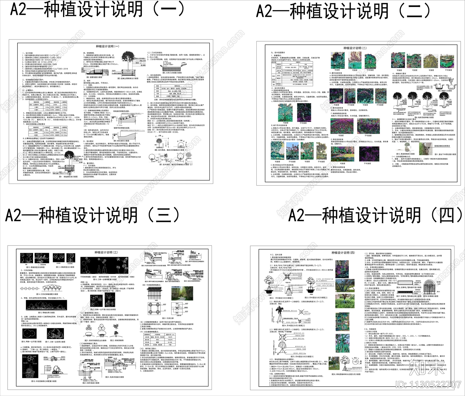 绿化设计说明施工图下载【ID:1130522707】