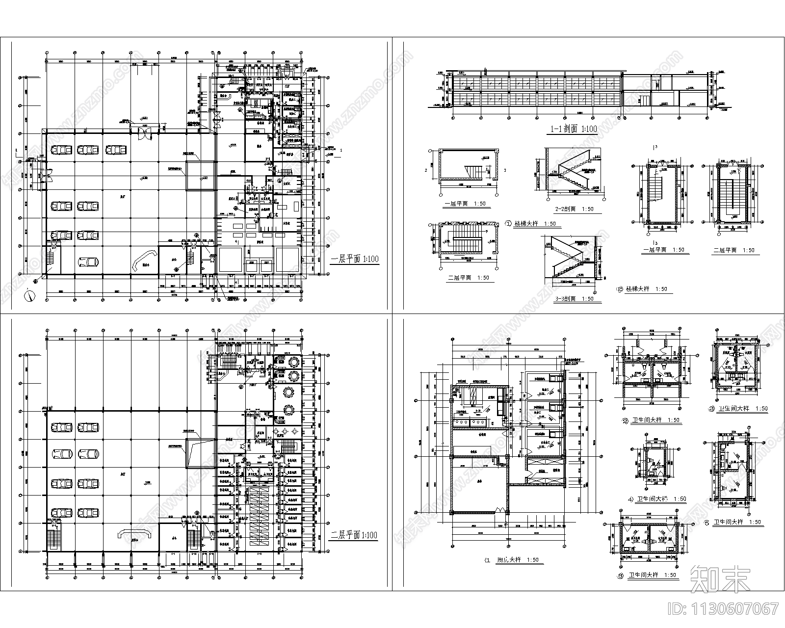 115套展厅类建筑效果图cad施工图下载【ID:1130607067】