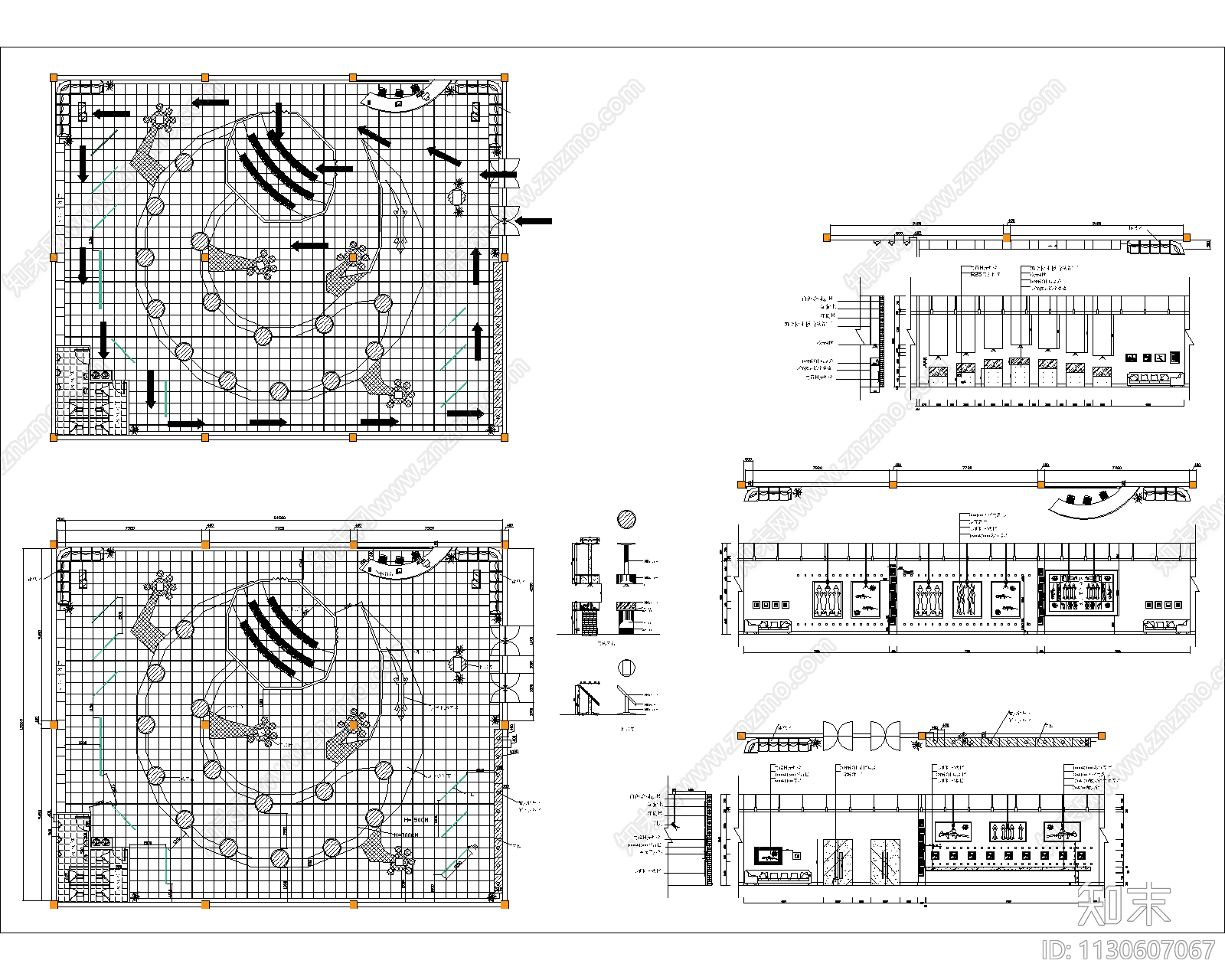 115套展厅类建筑效果图cad施工图下载【ID:1130607067】