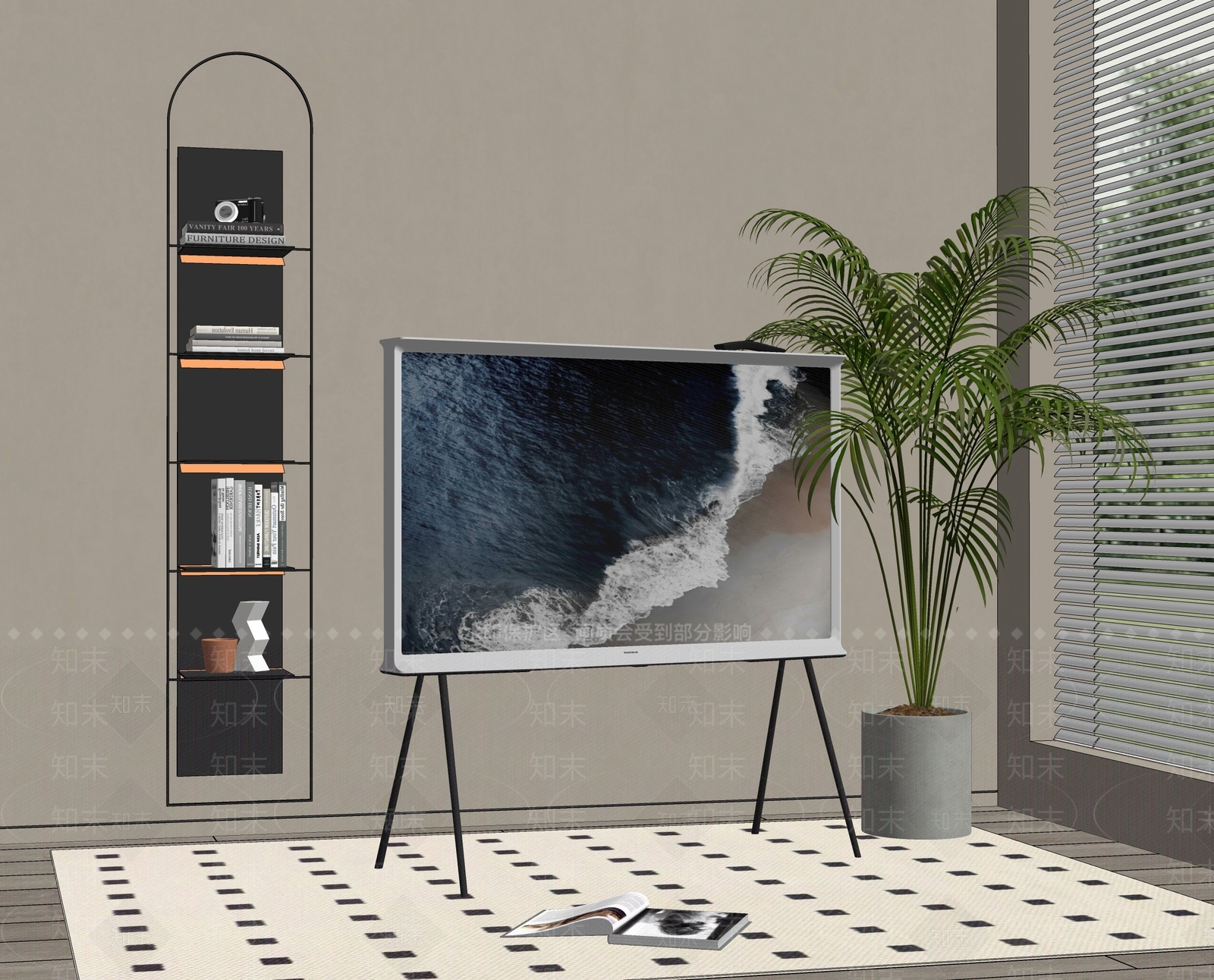 Samsung画境电视SU模型下载【ID:1130535328】