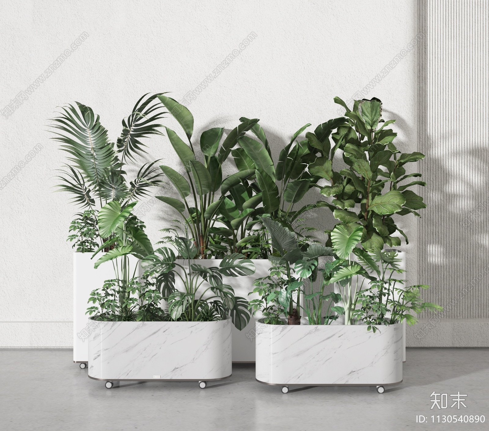 植物堆3D模型下载【ID:1130540890】