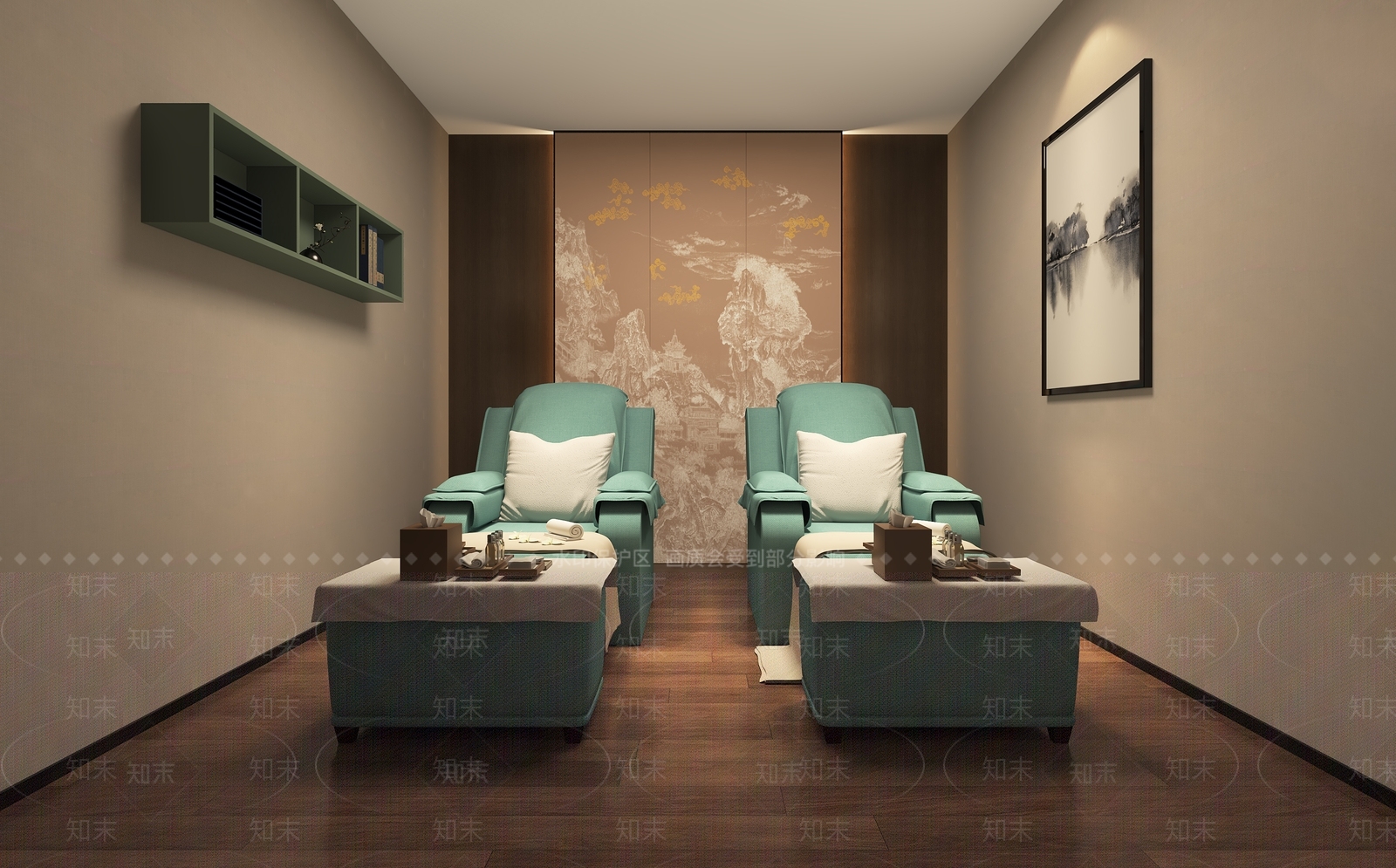 新中式洗浴中心3D模型下载【ID:1130543565】