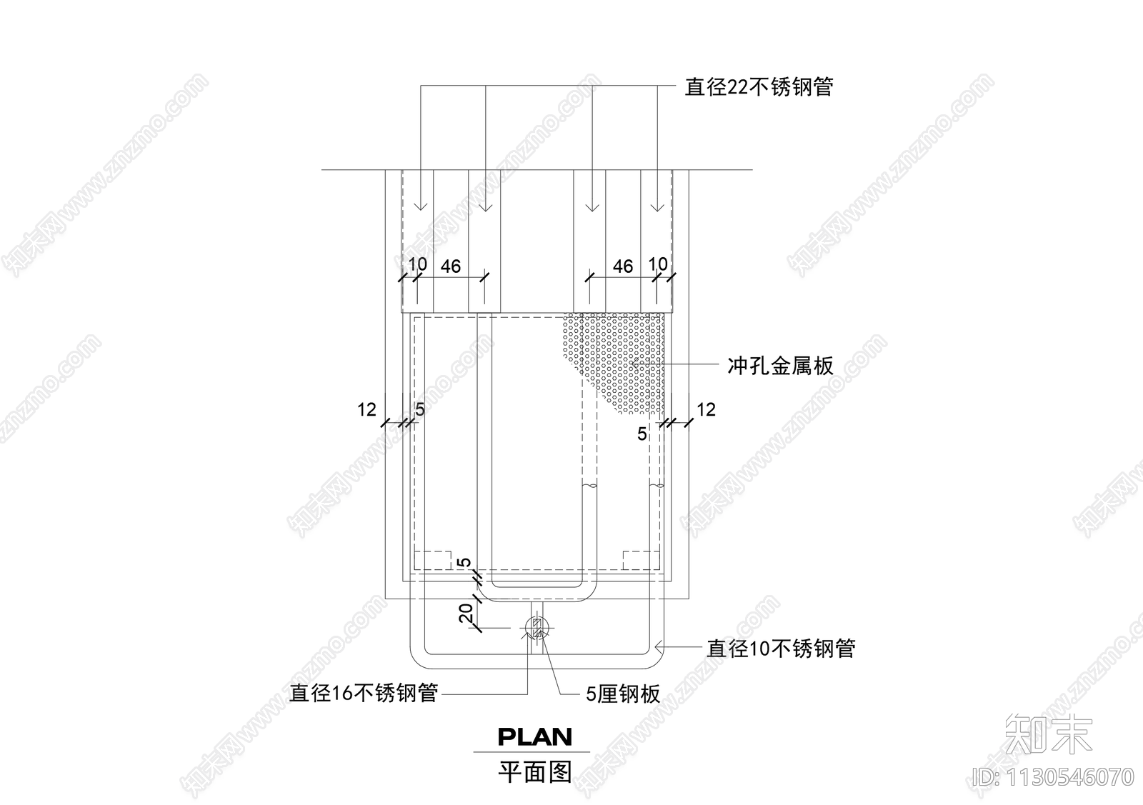 玻璃楼梯节点cad施工图下载【ID:1130546070】