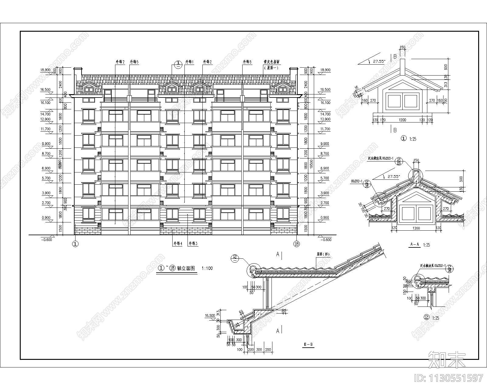 90套高层住宅图纸cad施工图下载【ID:1130551597】