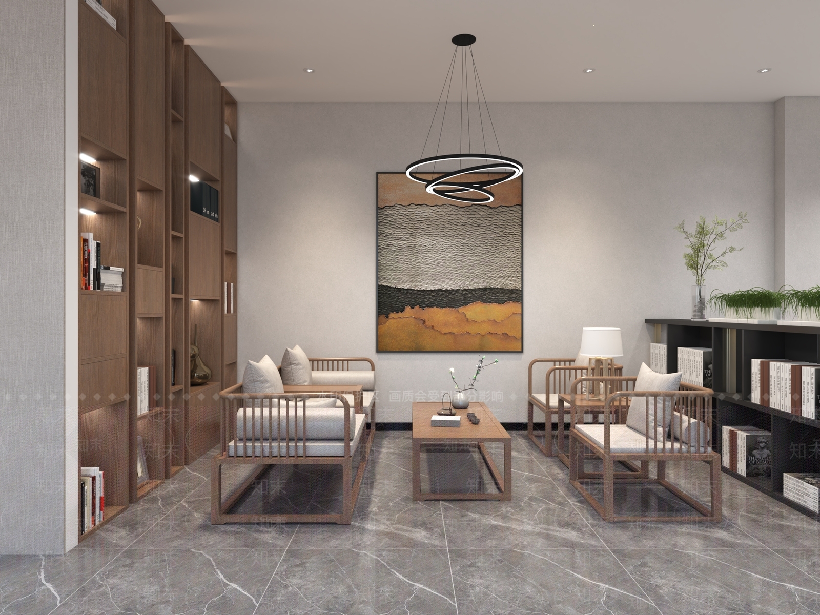 现代会客区3D模型下载【ID:1130576200】