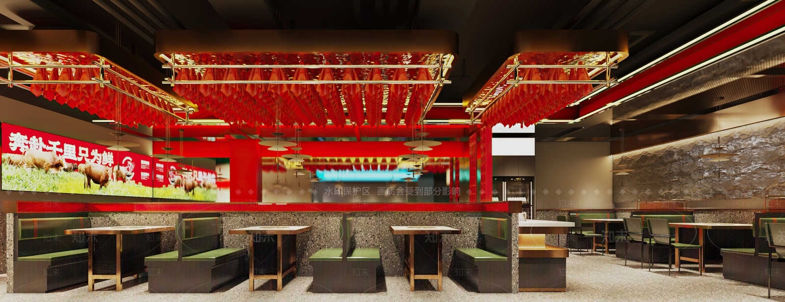 现代火锅店3D模型下载【ID:1130578467】
