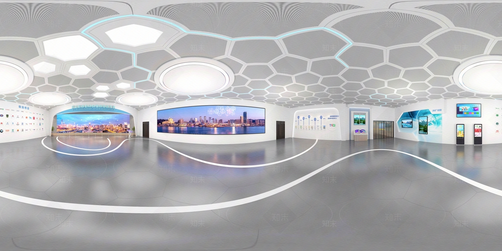 HDR现代风格展厅贴图下载【ID:1130586488】